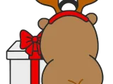 Capibara Navideño de espalda-2