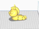 FlexiSlugs Horse - Flexi Articulated Chibi Slug STL-1