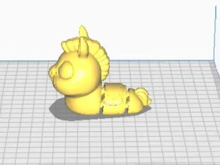 FlexiSlugs Horse - Flexi Articulated Chibi Slug STL