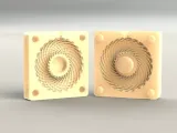 ABHA RODIN COIL MOLD SILICONE - 260 X 260 X 90 MM 24 TURNS-1
