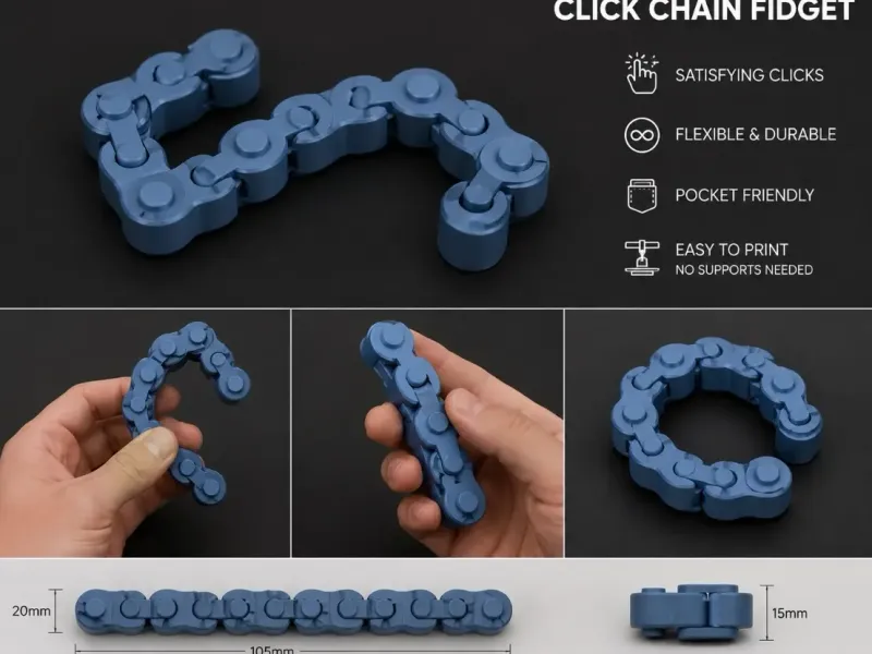 Befriedigendes Klick-Ketten-Fidget