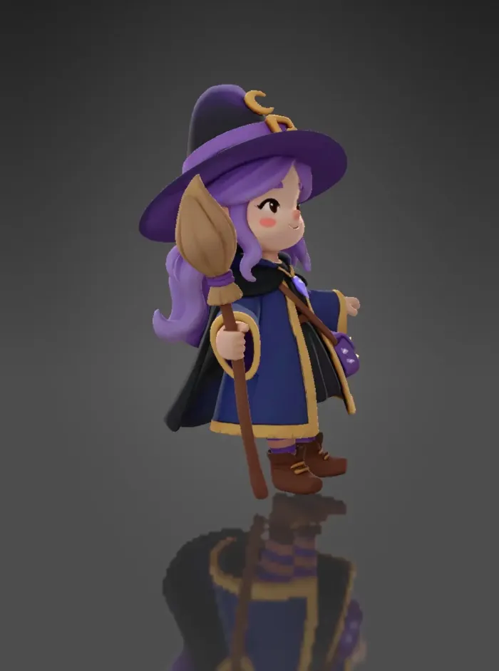 Witch Keychain - Lifestyle - PLA - 3D printed product - фото 4