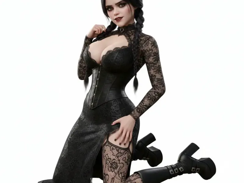 Sexy Wednesday  Addams - Sexy Merlina/Miercoles Addams