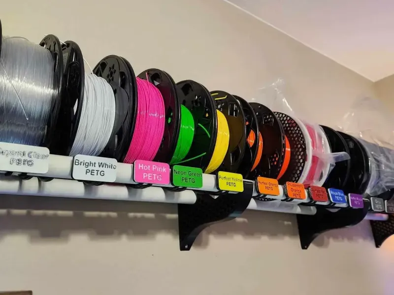 Filament shelf brackets