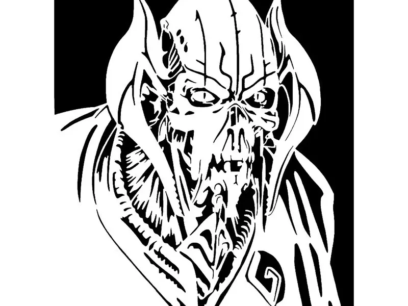 General Grievous stencil 2