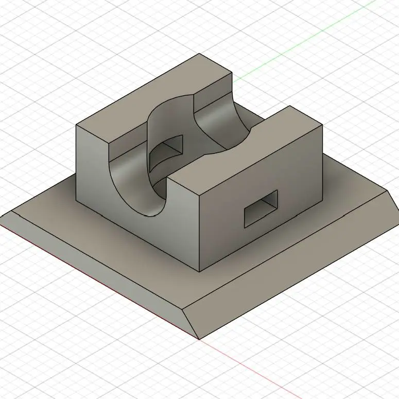 cable holder for zip tie 25x25mm