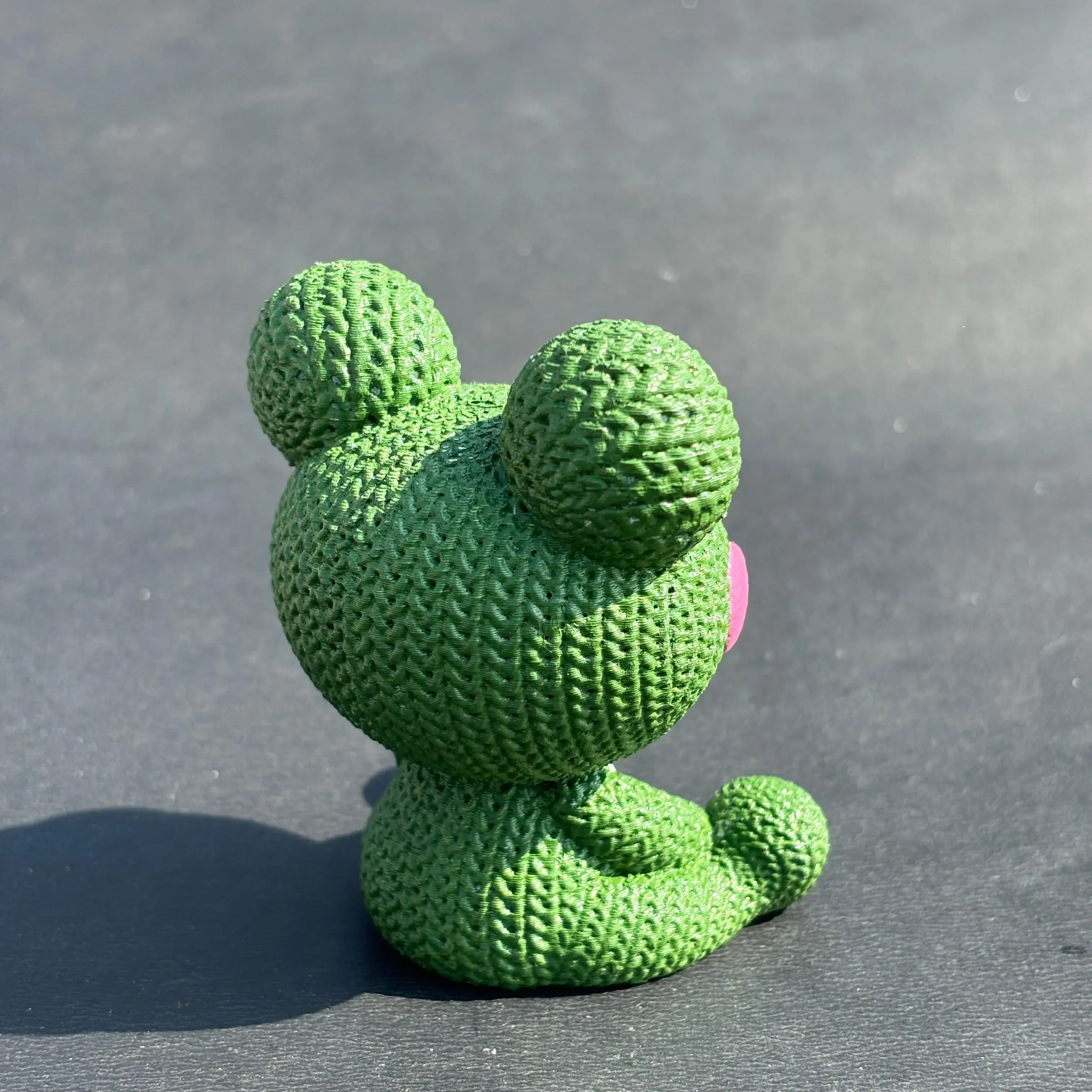 Knitted Frog
