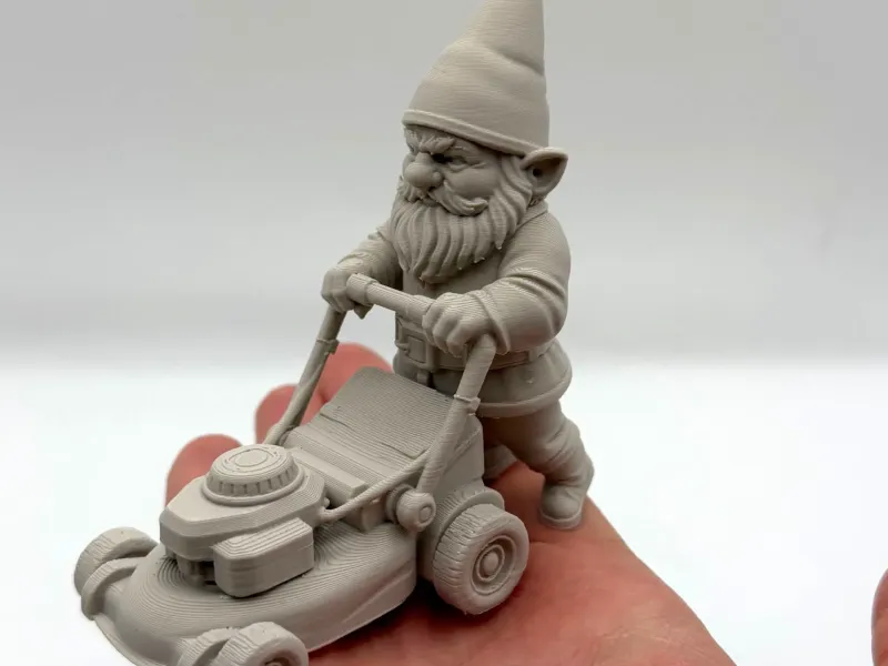 Lawn Mower Garden Gnome