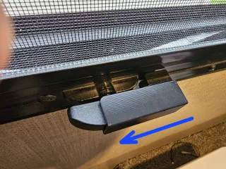 RV Window Crank Lock