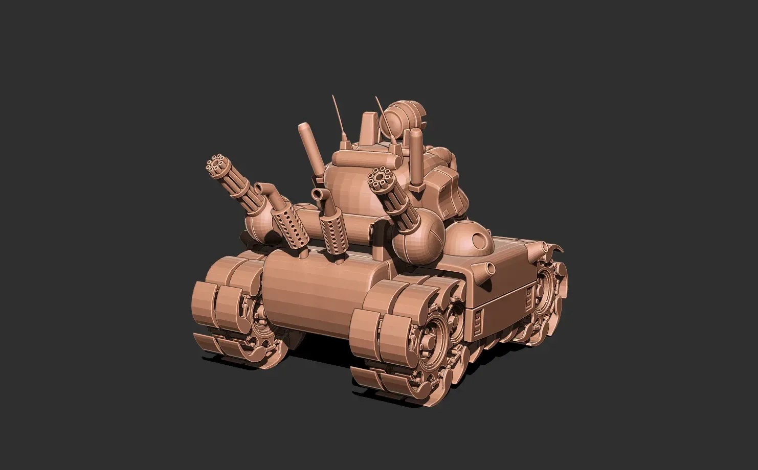 Metal slug tank 3D print model