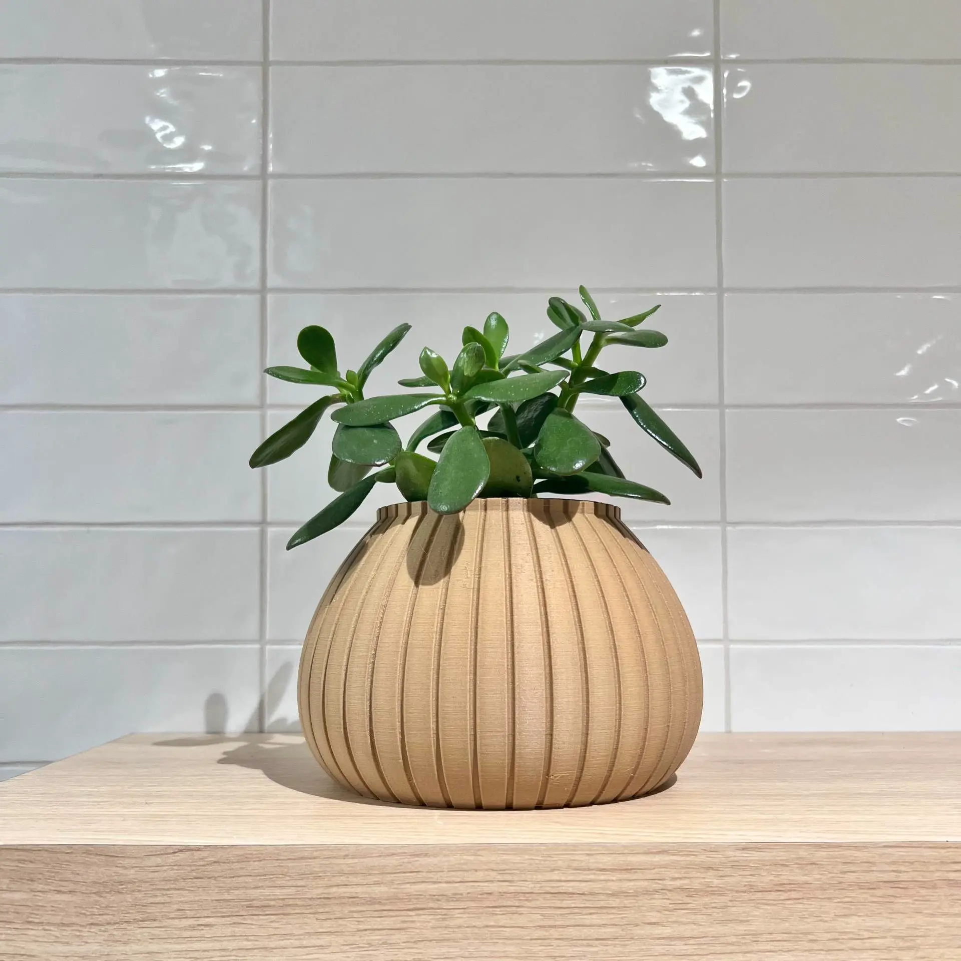 Plant Pot Ribbed Design 4 inch