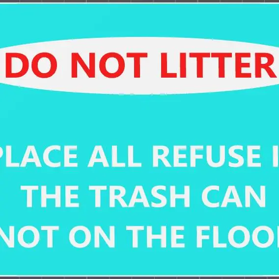 Do Not Litter Sign