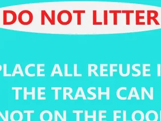 Do Not Litter Sign
