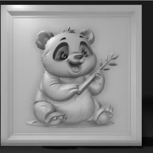 Chubby panda bear