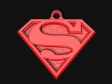 Superman Logo Keychain-0