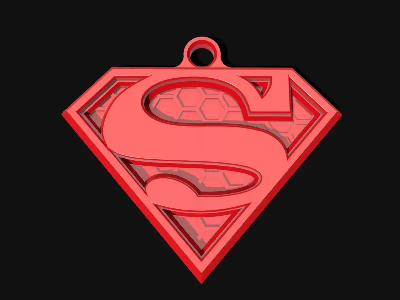 Portachiavi con logo Superman