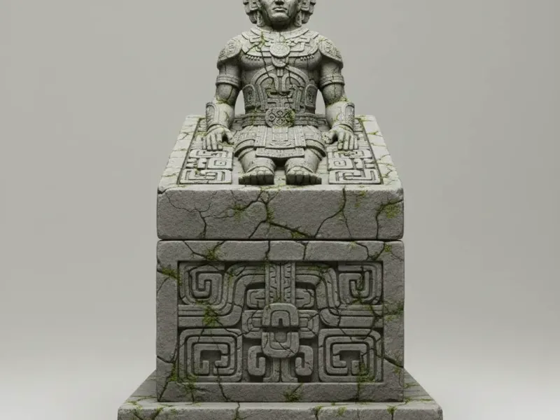 Ancient Throne King – Temple Guardian Relic Diorama
