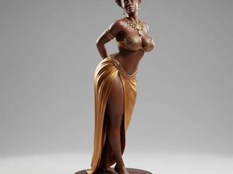 Golden Sands Diva – Regal Desert Collectible Figurine