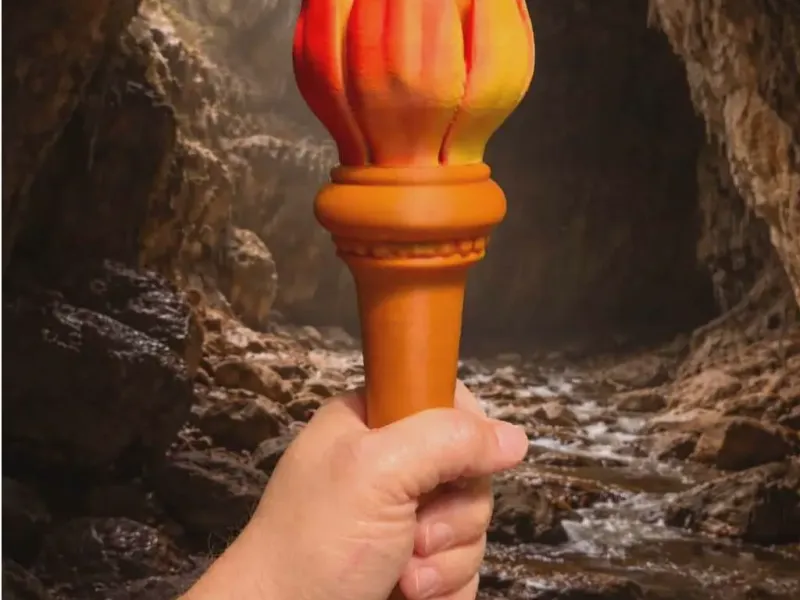 Antorcha de mano para cosplay