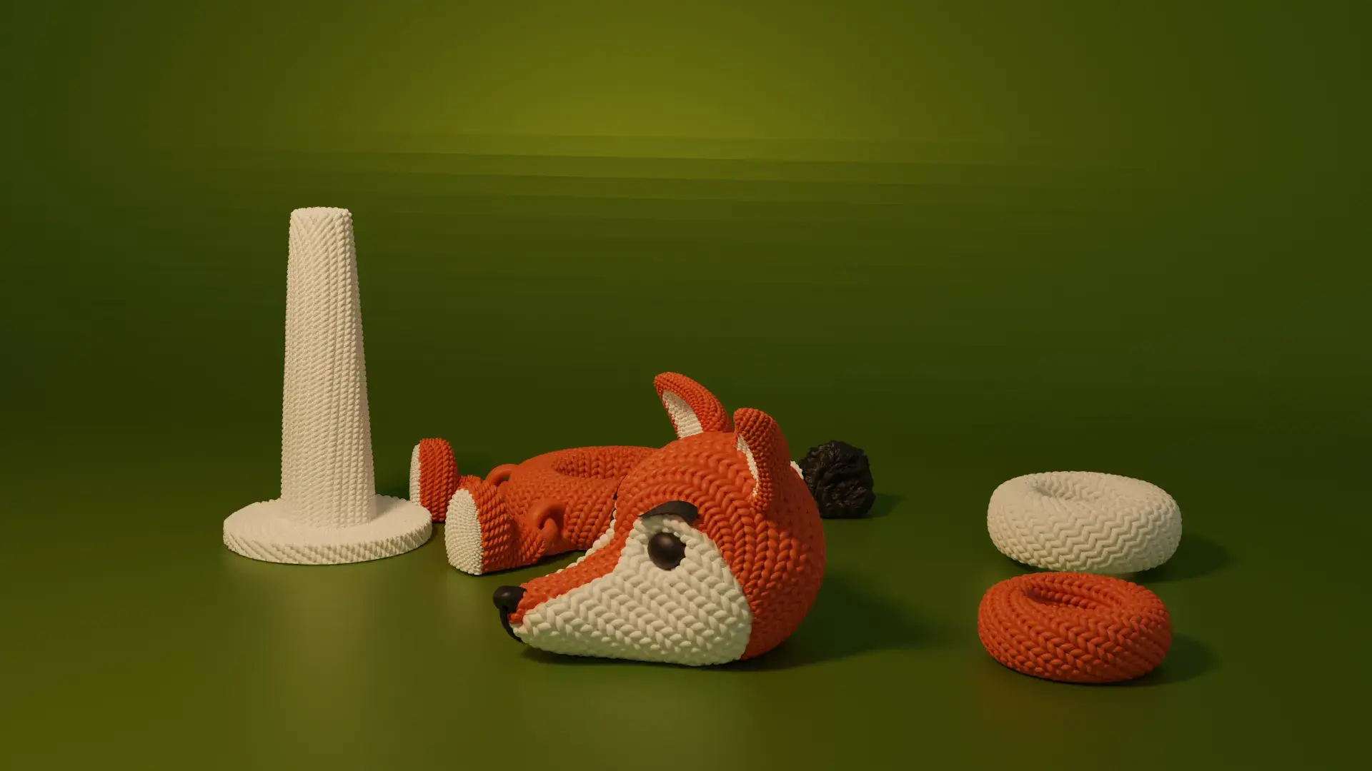 Tığ İşi Örme İstifleme Oyuncağı Foxy