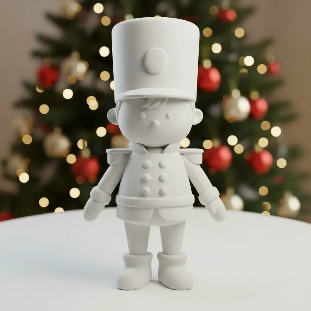 Classic Christmas Tin Soldier Figurine (High-Detail STL)