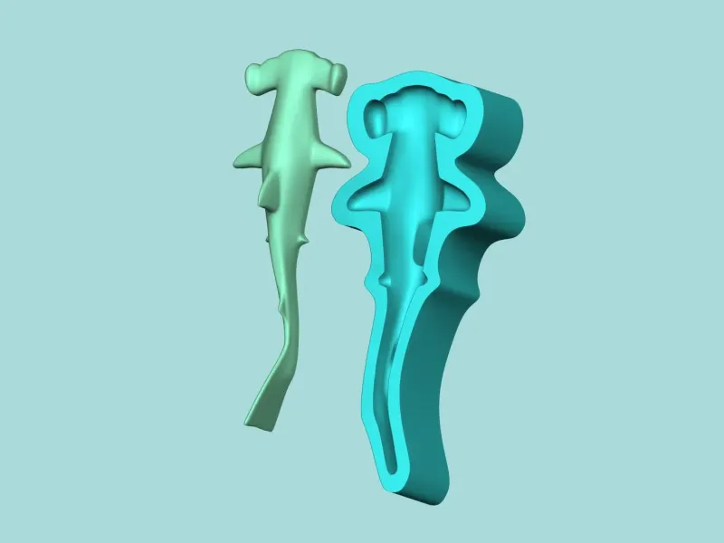 Hammerhead Shark Mold - Silicone Maker Template