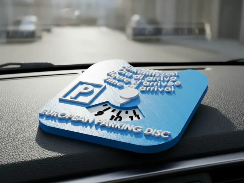 Disco de estacionamento europeu