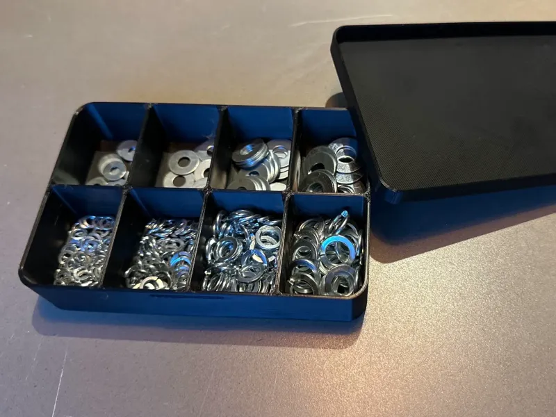 Minimalistic Parts Box with lid (Fast Print, No Supports)