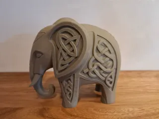 Tribal Elephant - tabletop figurine decoration