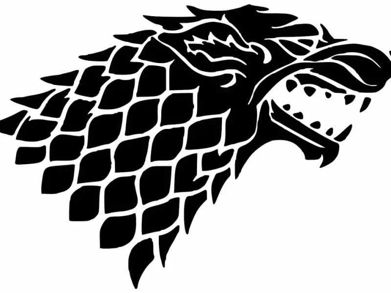 Game of Thrones Stark Hanesi Sigil Stencil
