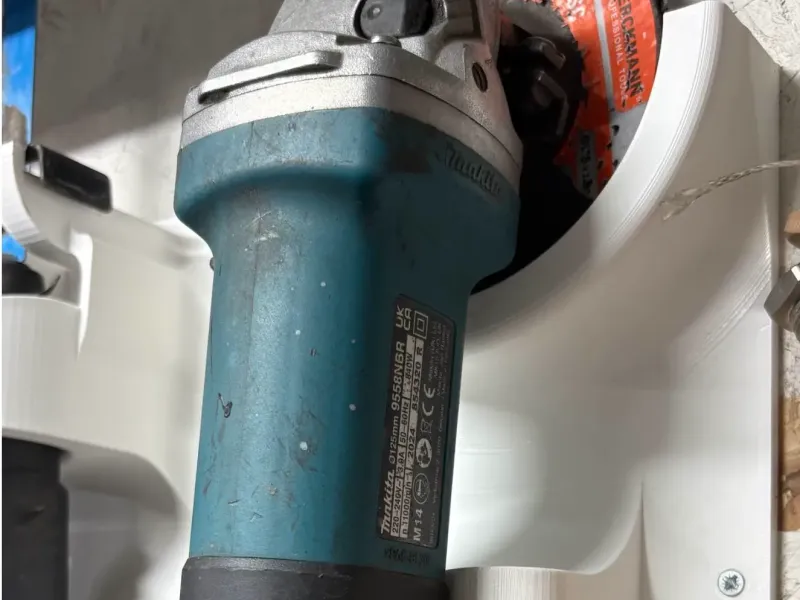 125mm Angle Grinder wall mount with support