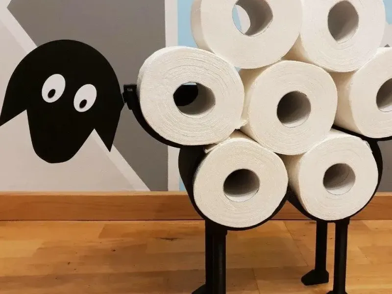sheep toilet paper holder