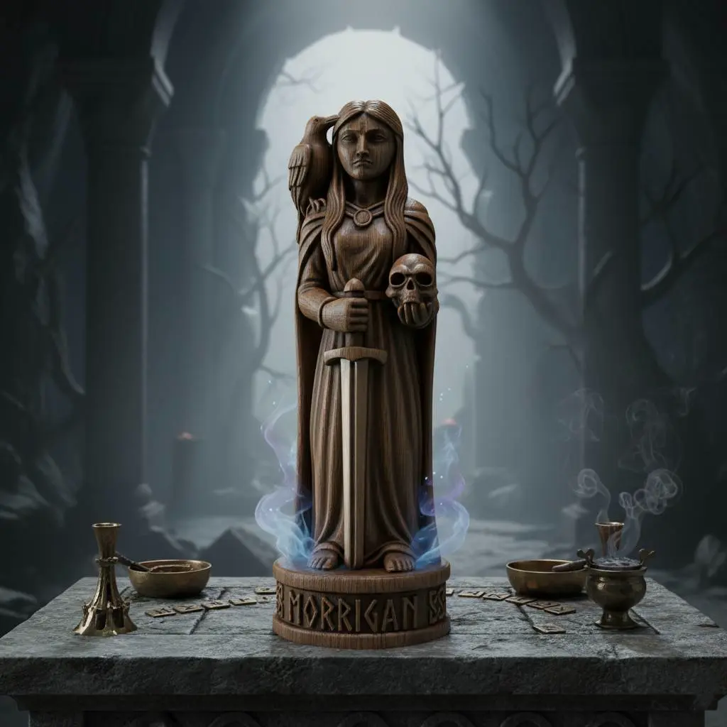 Morrigan Goddess Figurine 3D Model for FDM Printing