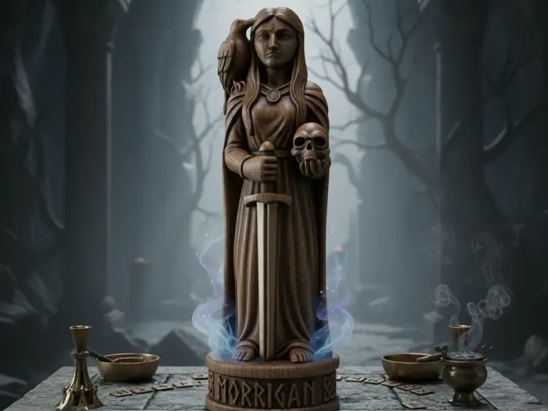 Morrigan Goddess Figurine 3D Model for FDM Printing