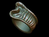 Snake Textured Snake Ring-2