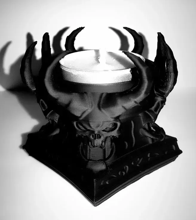 Candle holder skull