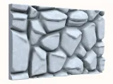Low Poly Stone Wall for 3D Printing-1