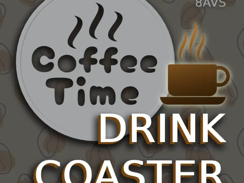 ☕ Coffee Coaster — a stylish base with personality ☕