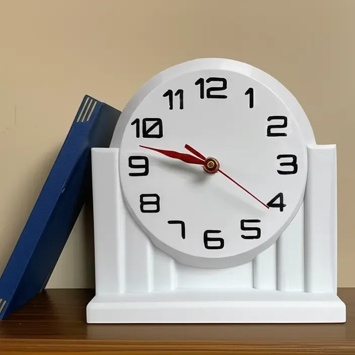 Clock in the art deco style for shelf or desk