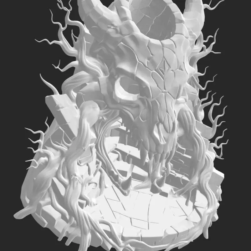 Demon skull dice tower