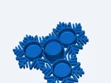 snowflake tea light holder-0
