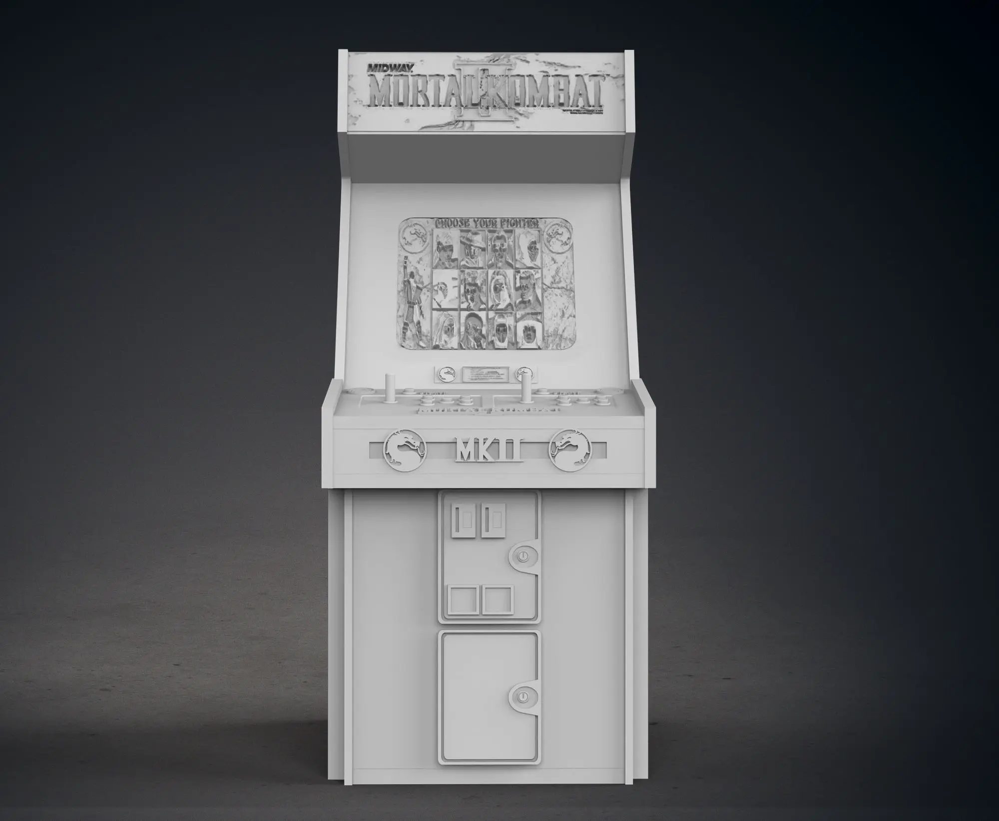 MOBILE ARCADE MORTAL KOMBAT II CON LITHOPHANE