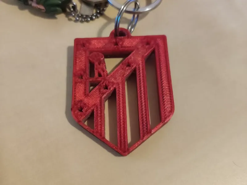 Llavero del escudo del Atlético de Madrid