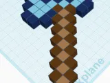 Minecraft diamond axe-0