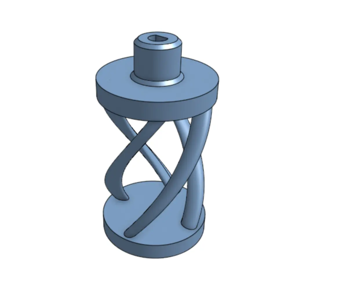 Spiral extruder spinner