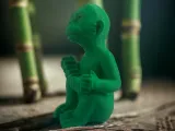 Monkey playing the accordion-2