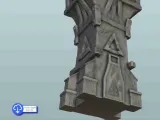 Tower with Moon pattern - miniatures warhammer terrain scene-2