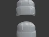 Helmet Without Glasses and Helmet With Glasses  3D Printable-2