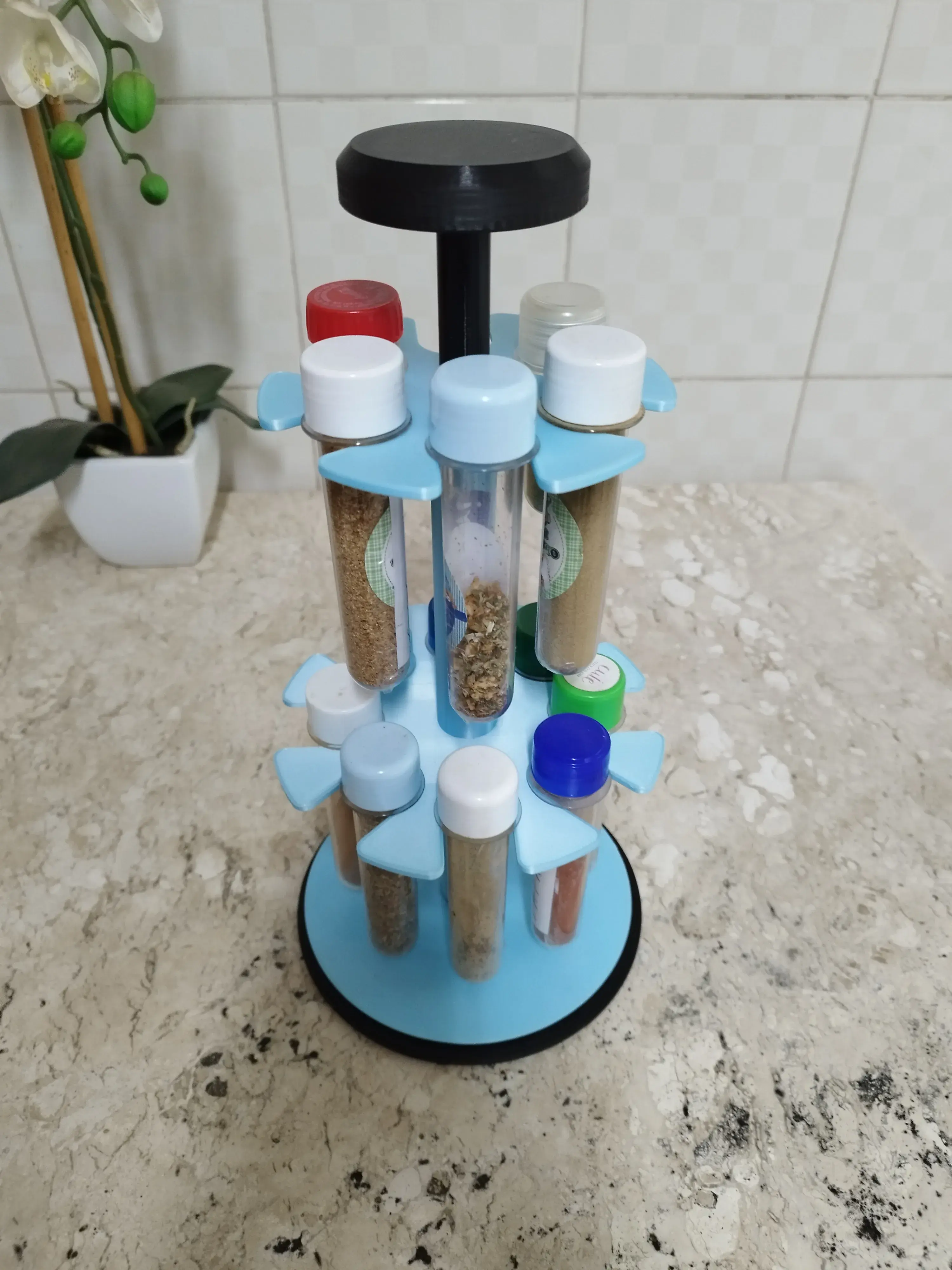 Preforms Racks 3D Printer Files | 3MF File | Carousel spice rack (for preforms ...