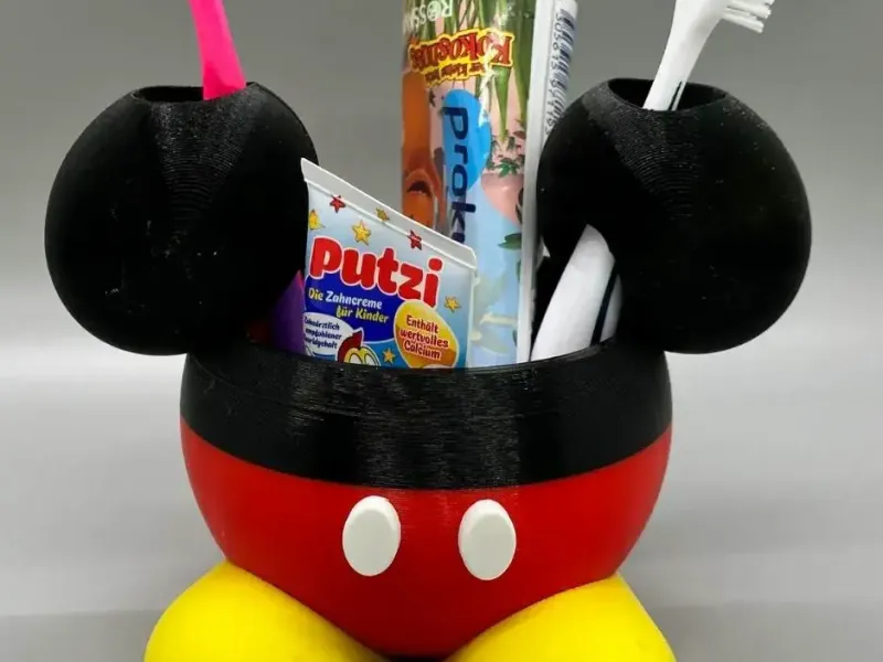 Porte dentifrice et brosses a dents Mickey